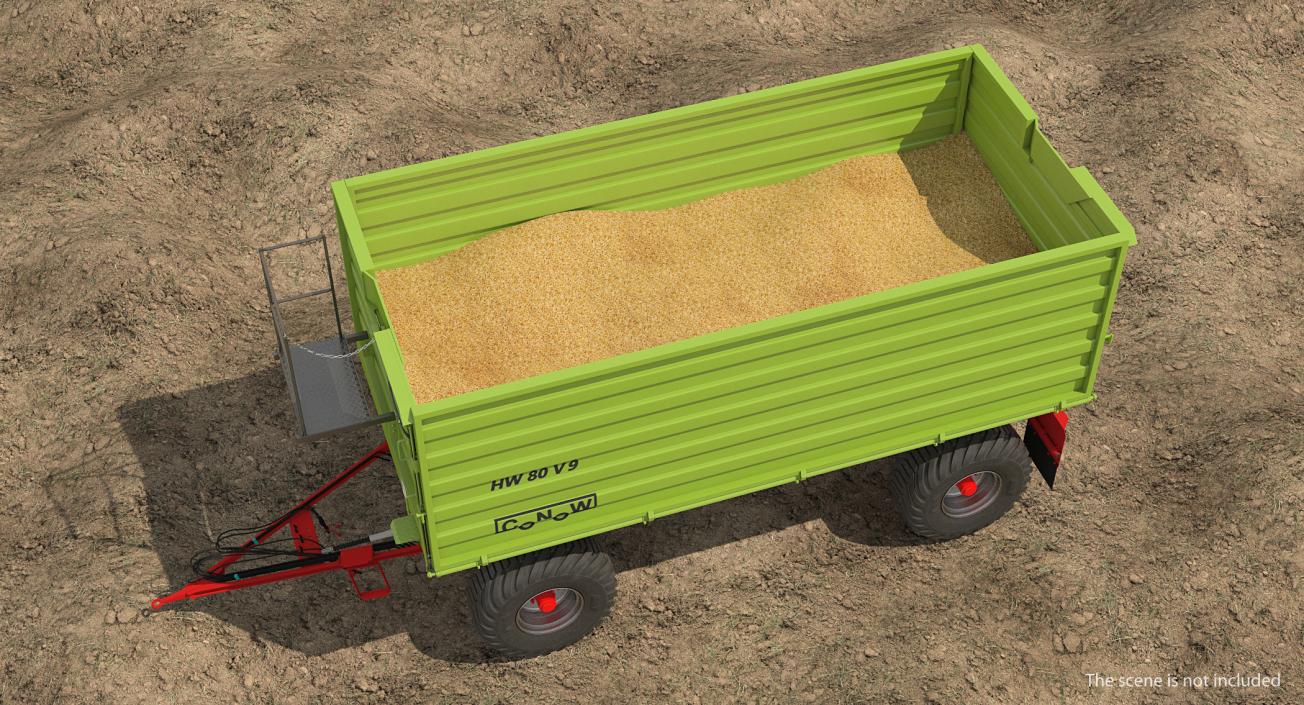 Conow HW-80 v9 Dump Trailer 3D