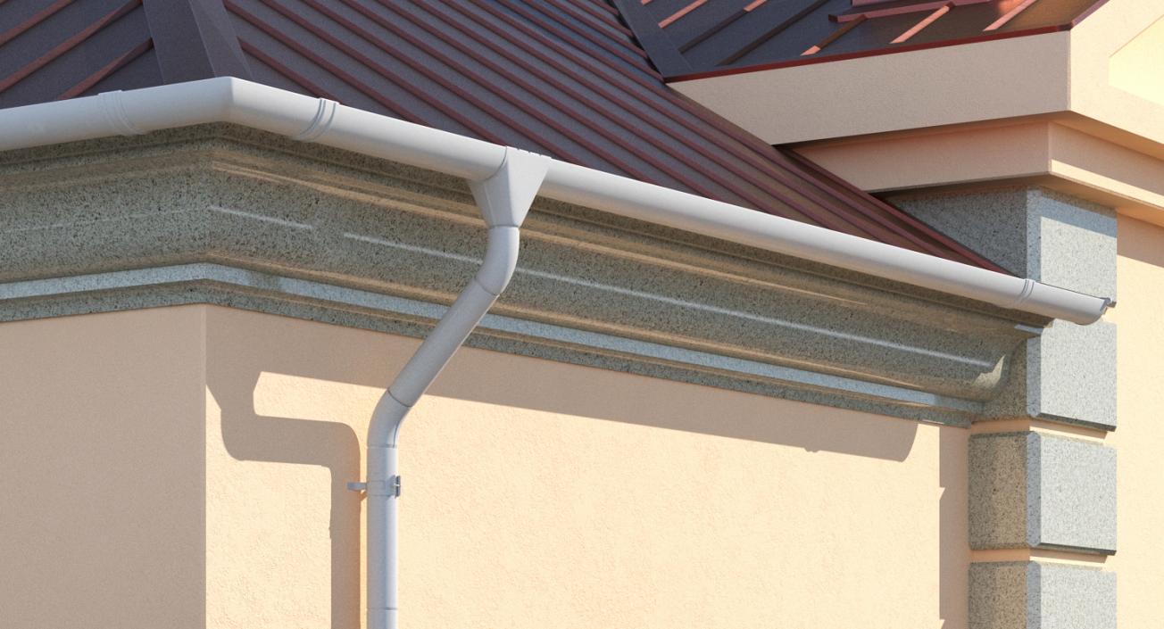 3D Plastic Rain Gutter System