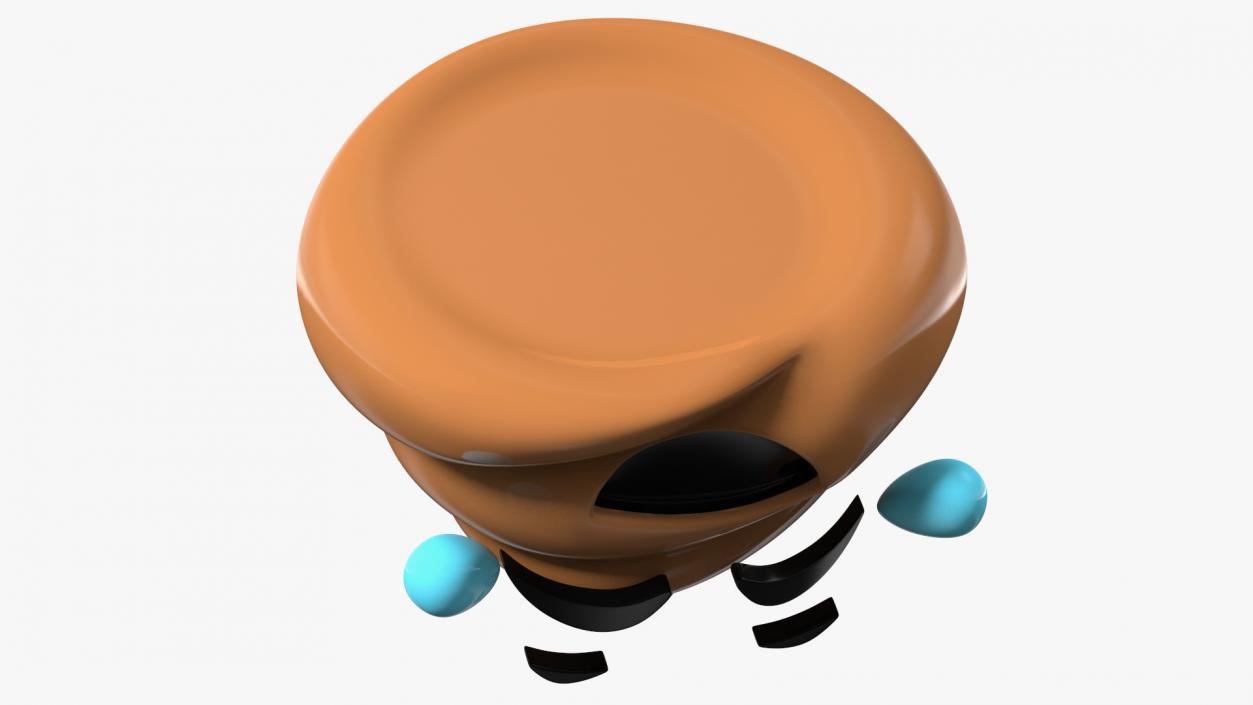 Tears of Joy Face Poop Emoji Smile 3D model