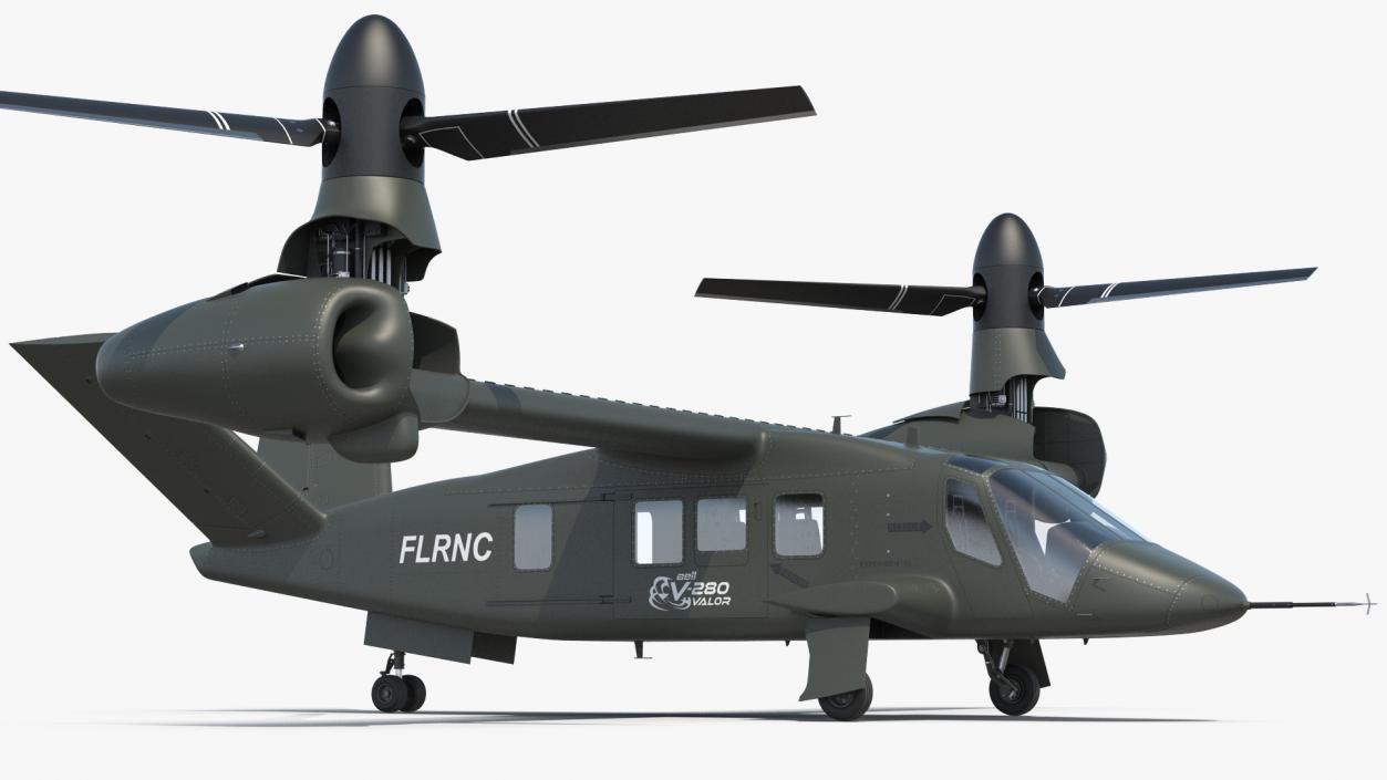 3D model Bell V-280 Valor Tiltrotor Aircraft