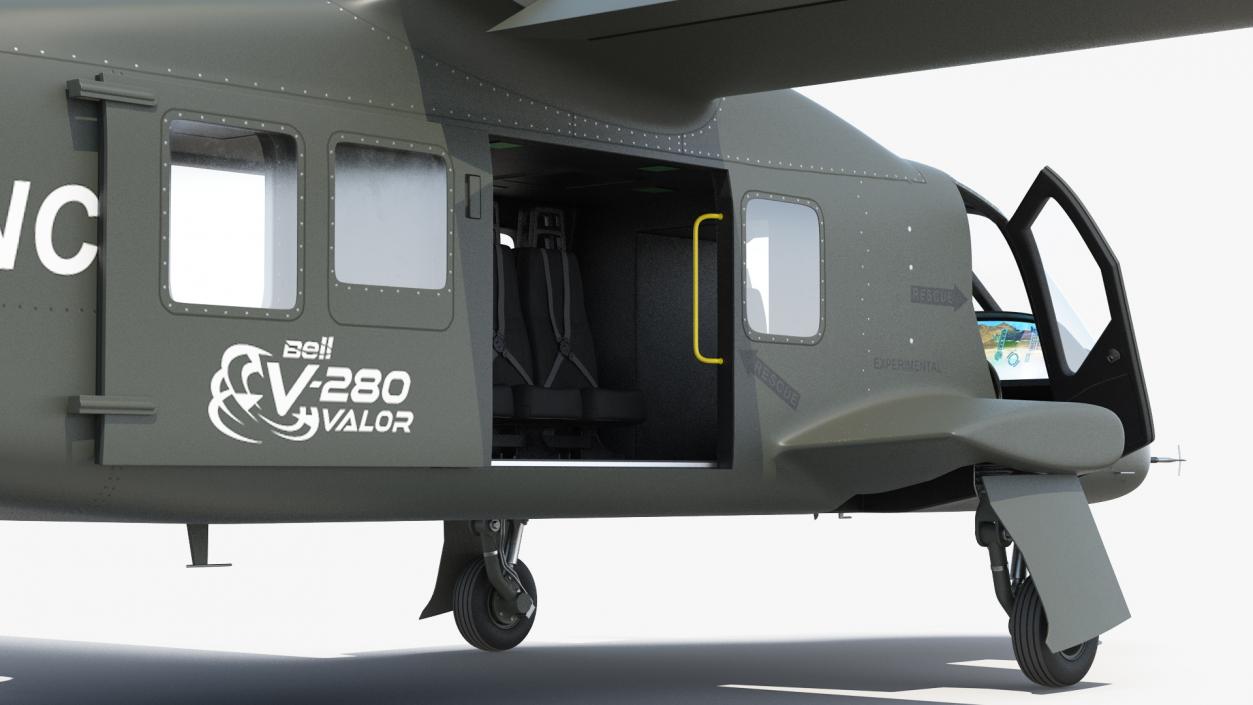 3D model Bell V-280 Valor Tiltrotor Aircraft