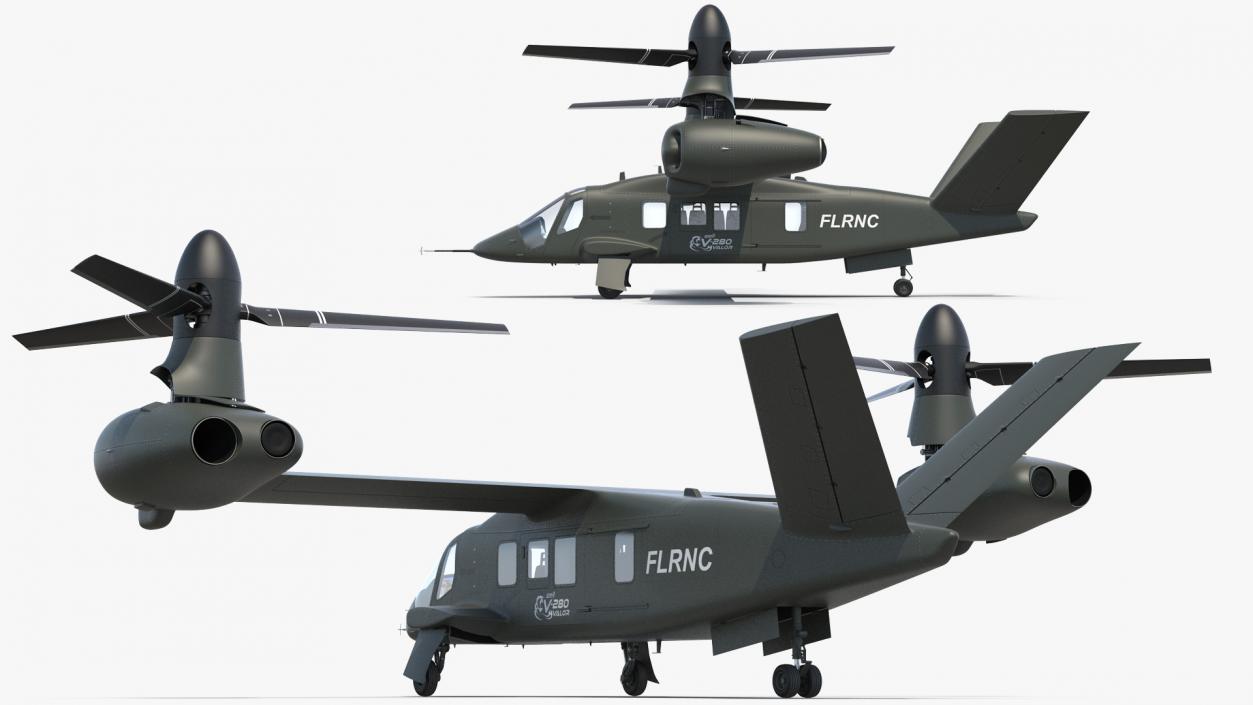 3D model Bell V-280 Valor Tiltrotor Aircraft