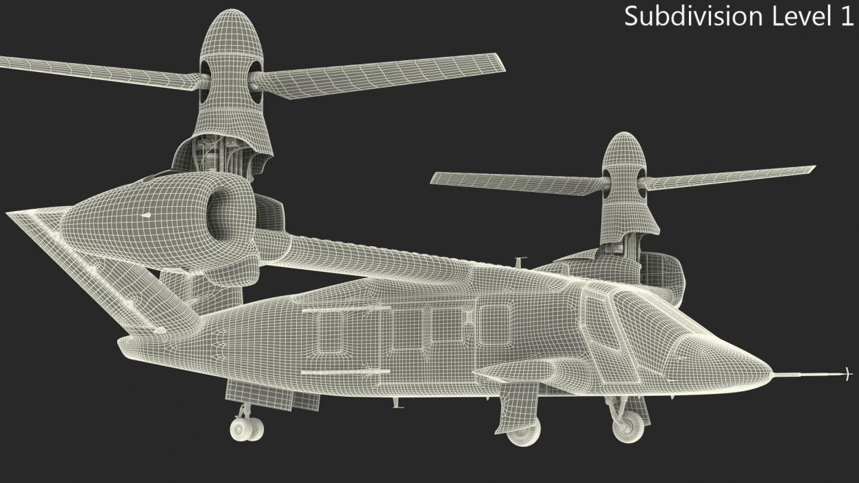 3D model Bell V-280 Valor Tiltrotor Aircraft