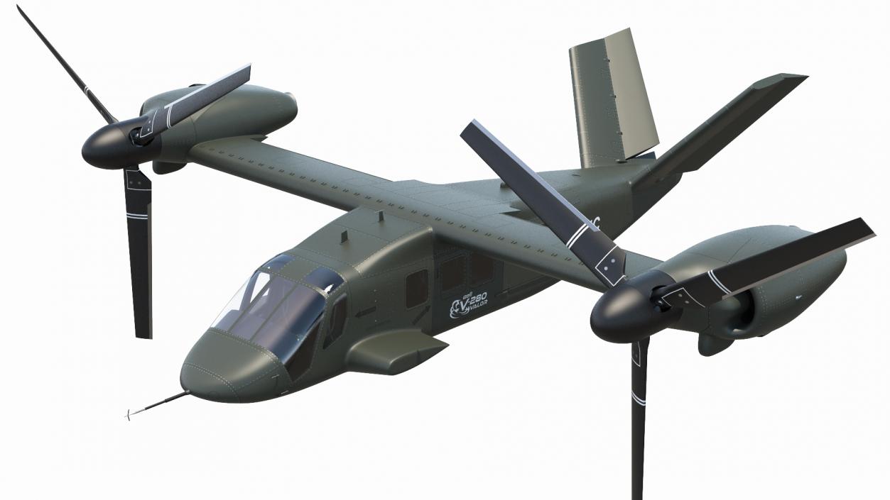 3D model Bell V-280 Valor Tiltrotor Aircraft