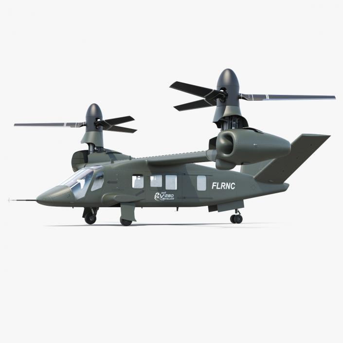 3D model Bell V-280 Valor Tiltrotor Aircraft