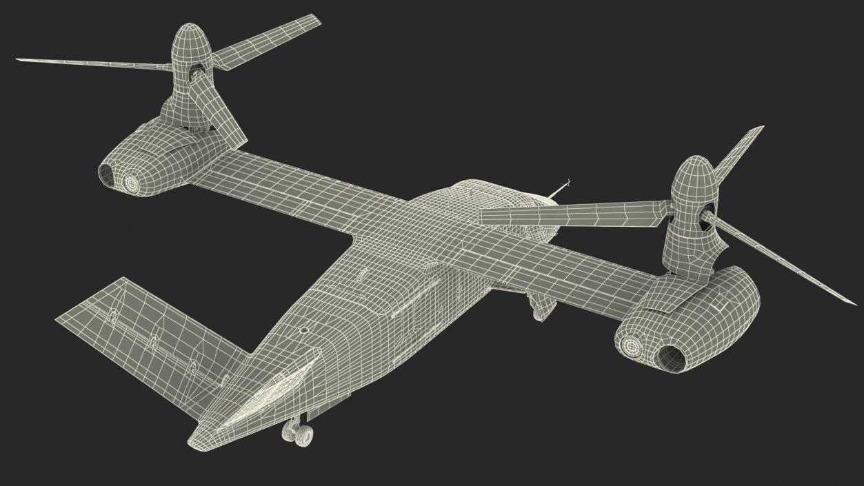 3D model Bell V-280 Valor Tiltrotor Aircraft