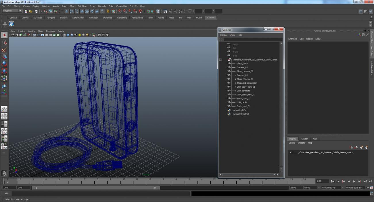 3D Portable Handheld 3D Scanner Cubify Sense