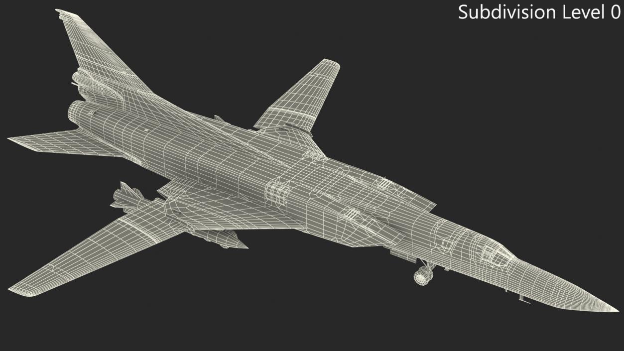 3D Supersonic Military Aeroplane Rigged