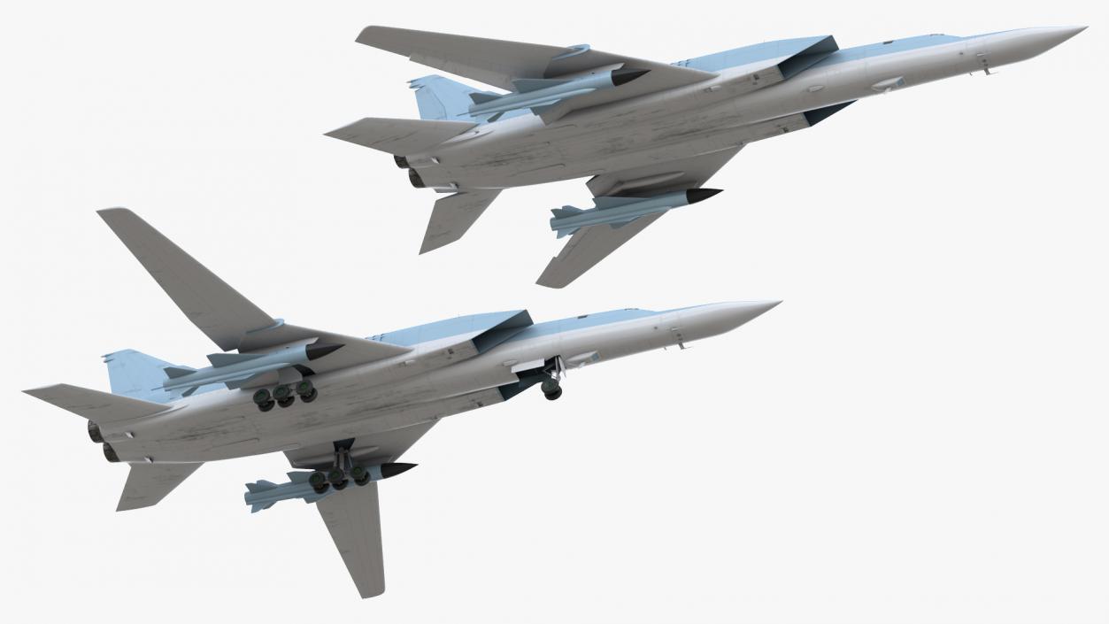 3D Supersonic Military Aeroplane Rigged