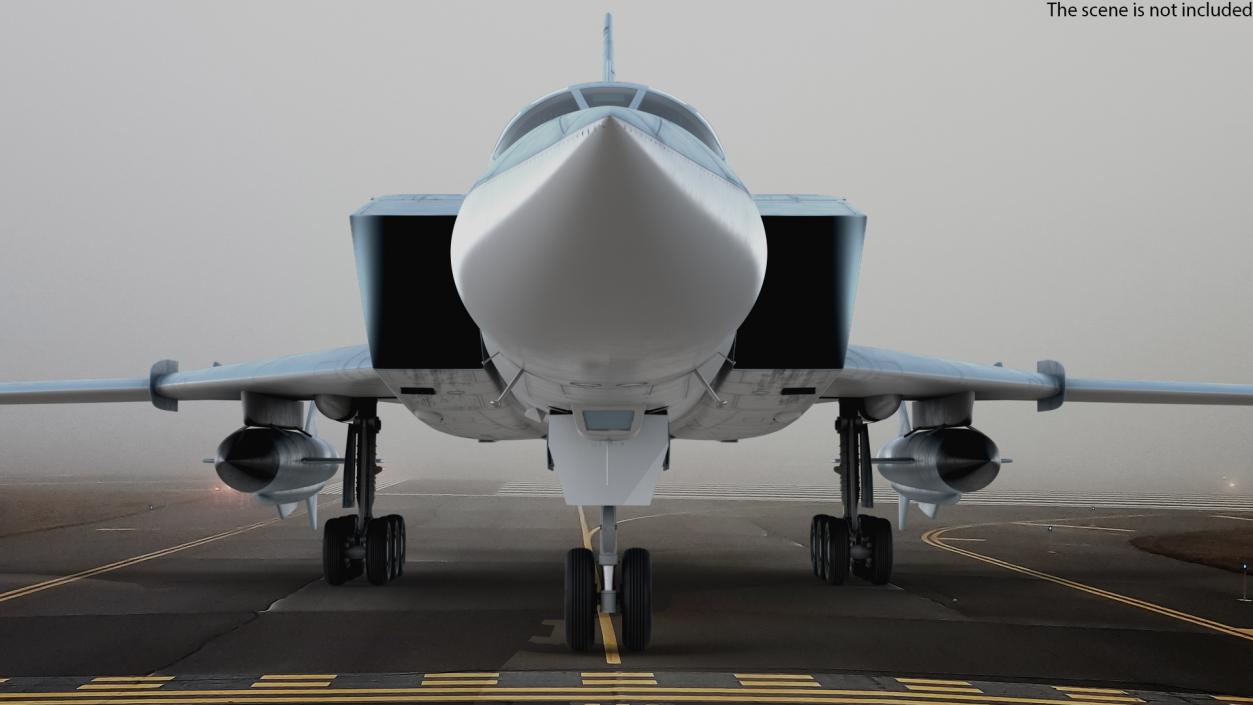 3D Supersonic Military Aeroplane Rigged