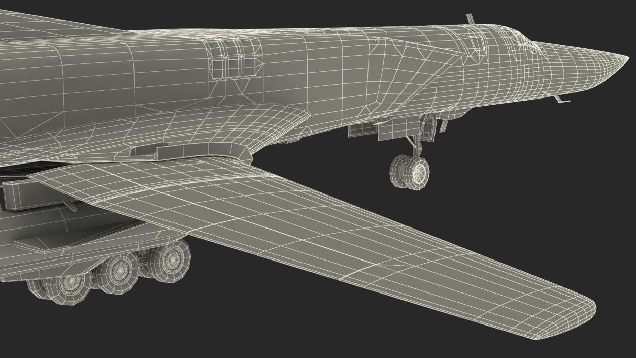 3D Supersonic Military Aeroplane Rigged