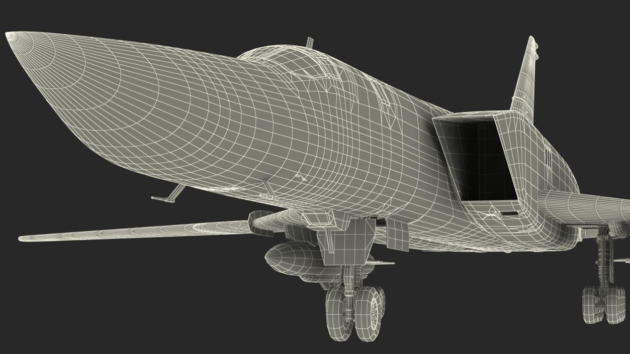 3D Supersonic Military Aeroplane Rigged