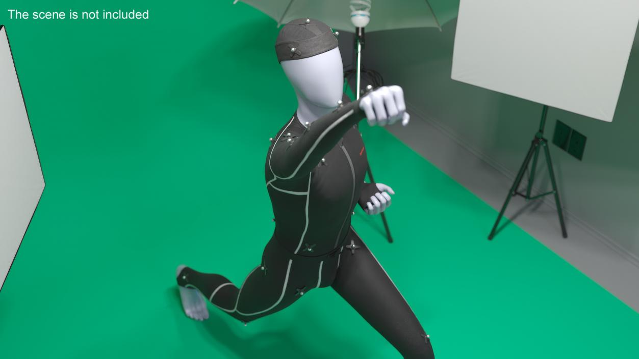 Mannequin in a Motion Capture Suit by OptiTrack 3D