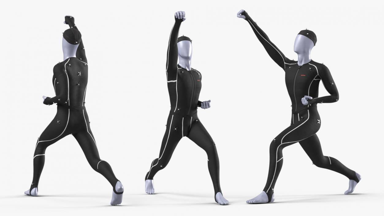 Mannequin in a Motion Capture Suit by OptiTrack 3D