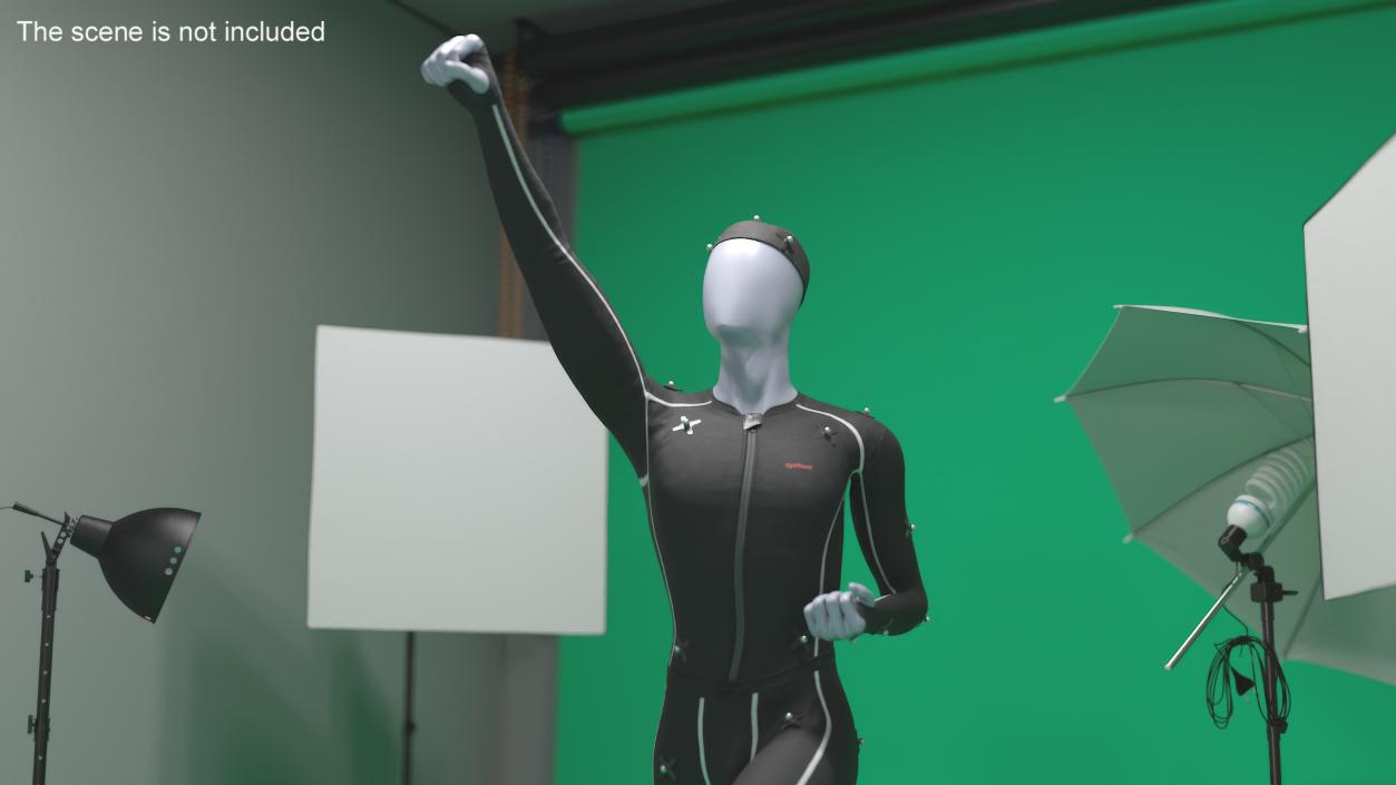 Mannequin in a Motion Capture Suit by OptiTrack 3D