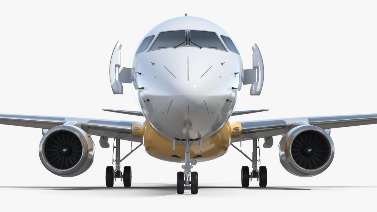 3D Embraer E-Jet E175-E2 Rigged model