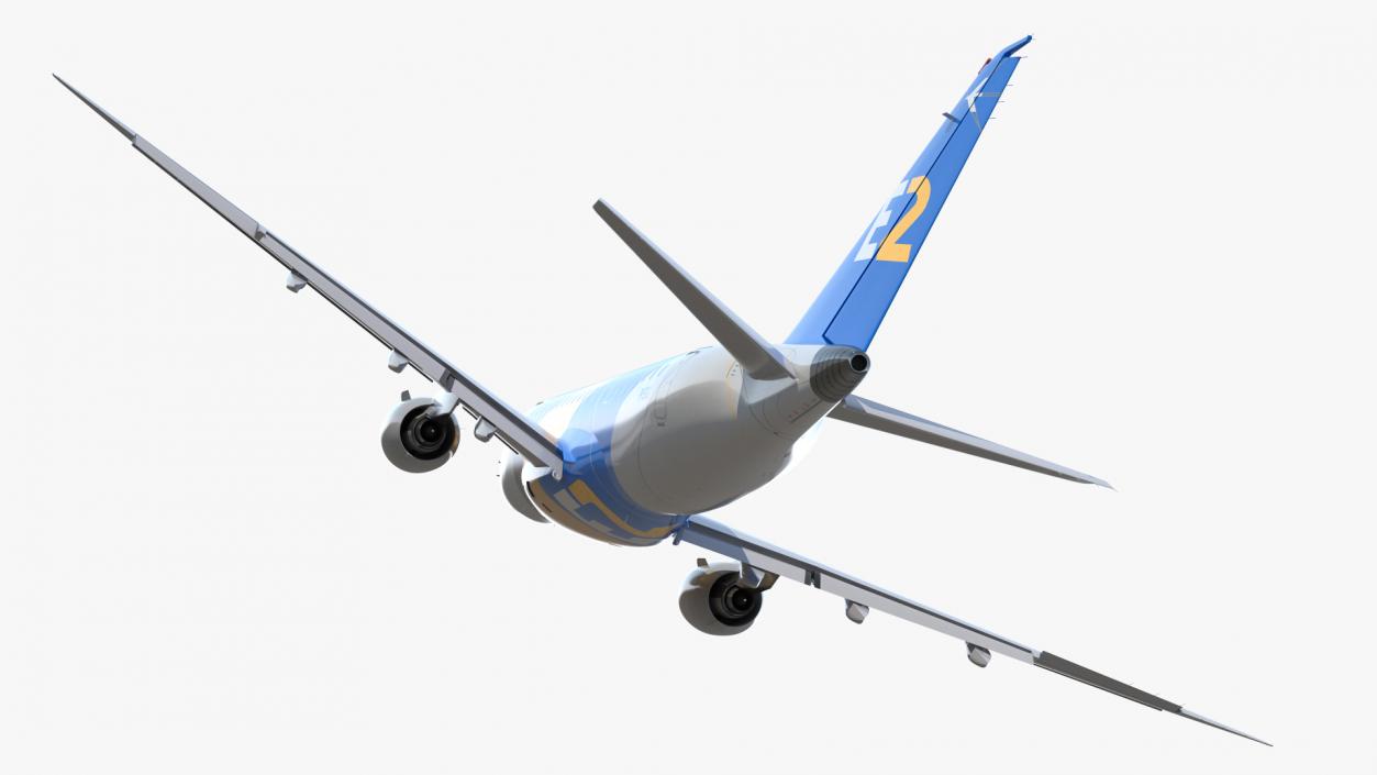 3D Embraer E-Jet E175-E2 Rigged model