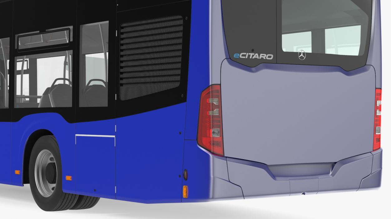 Mercedes-Benz eCitaro Two Doors Simple Interior 3D