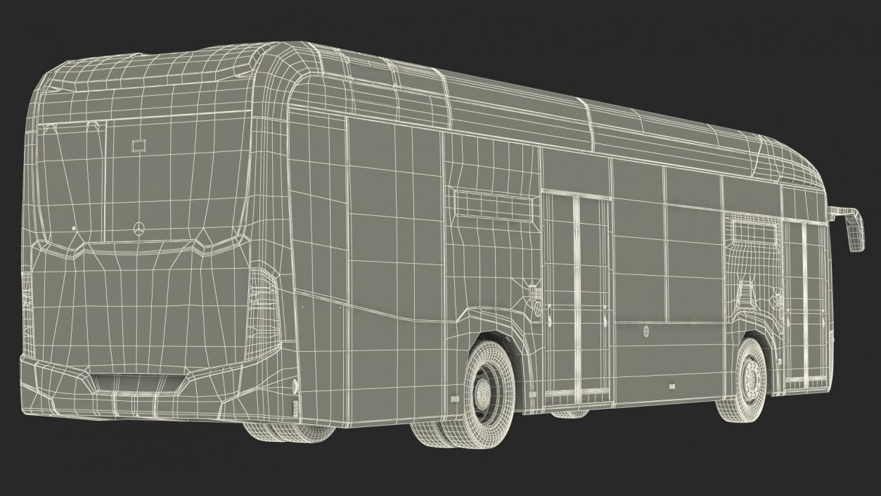 Mercedes-Benz eCitaro Two Doors Simple Interior 3D