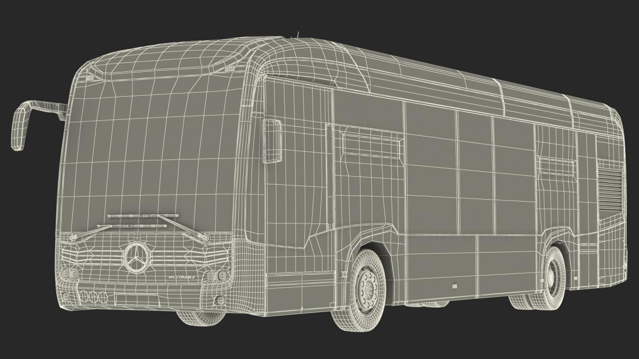 Mercedes-Benz eCitaro Two Doors Simple Interior 3D