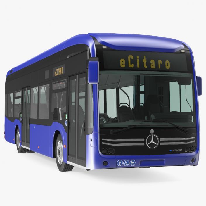 Mercedes-Benz eCitaro Two Doors Simple Interior 3D