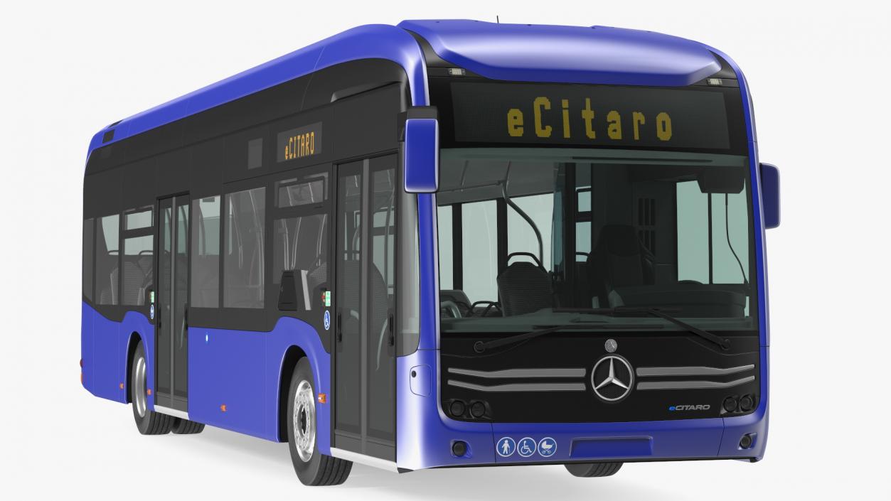 Mercedes-Benz eCitaro Two Doors Simple Interior 3D