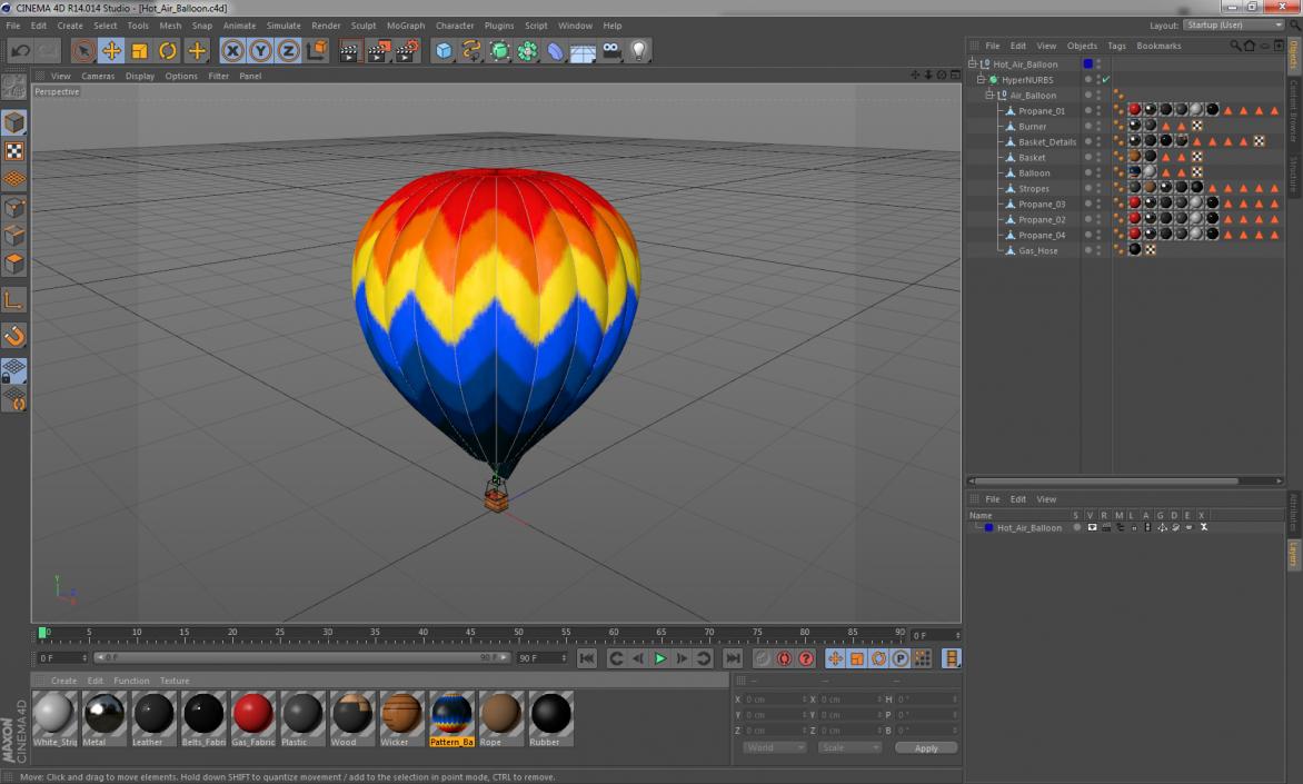 3D model Hot Air Balloon