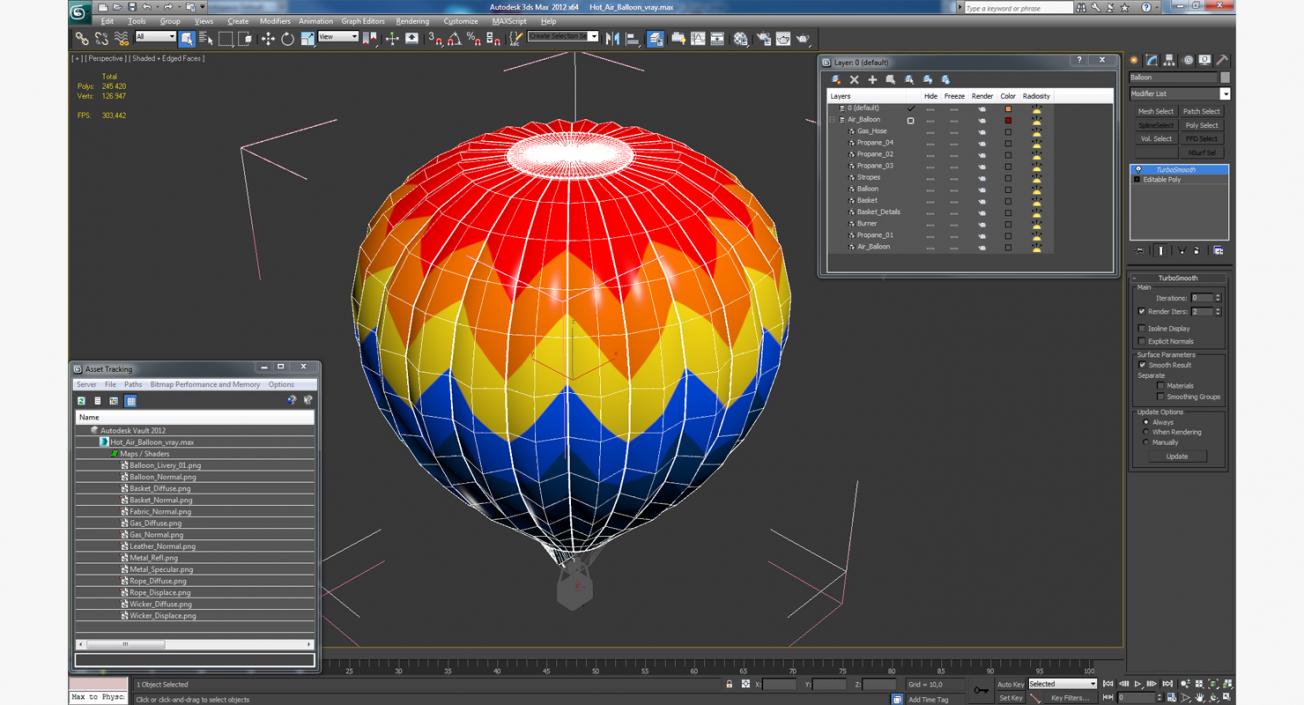 3D model Hot Air Balloon