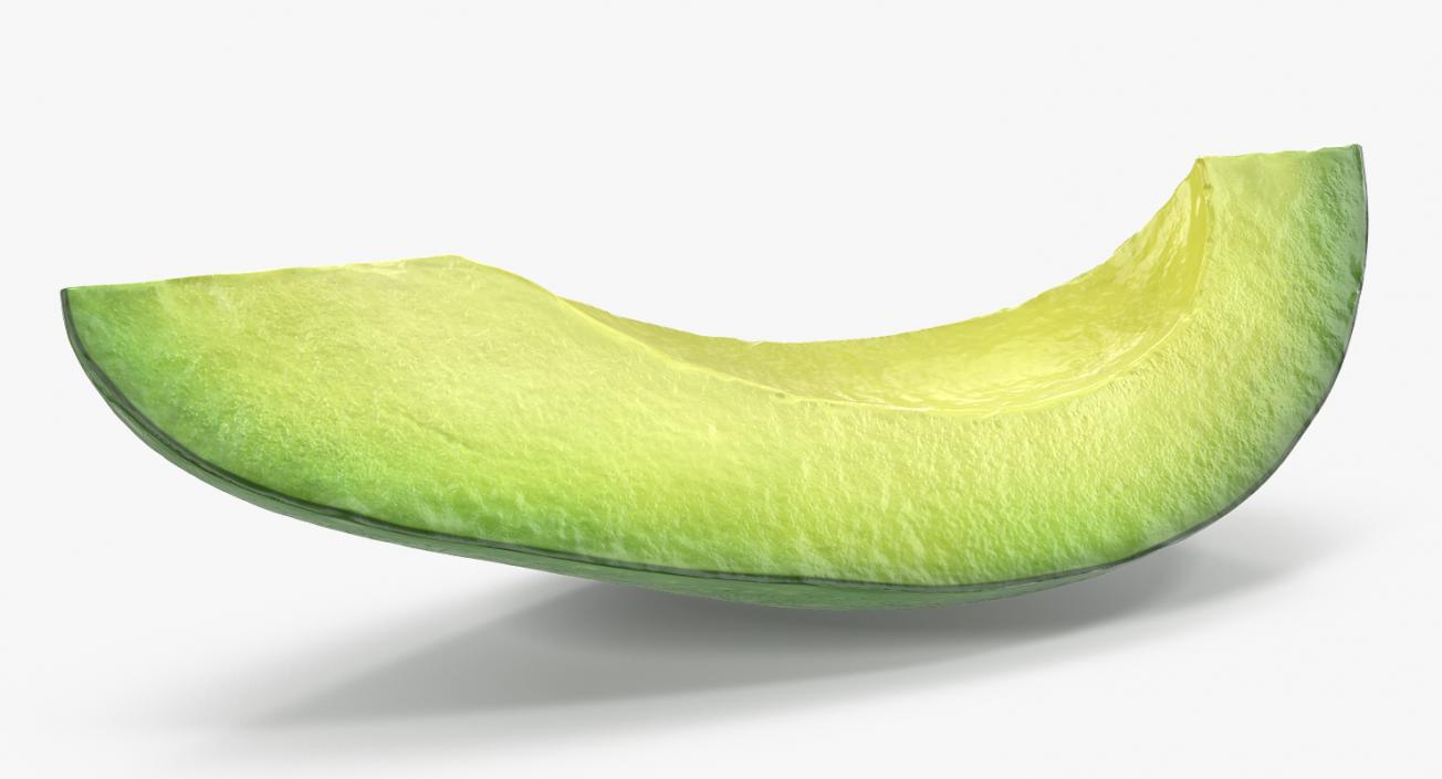 3D Avocado Slice model