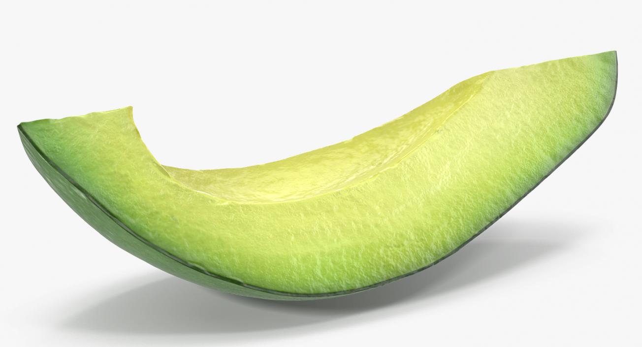 3D Avocado Slice model