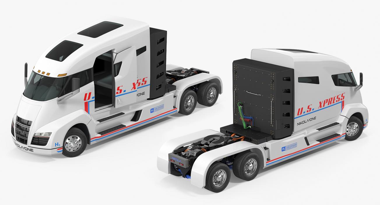 3D Electric Trucks 3D Models Collection