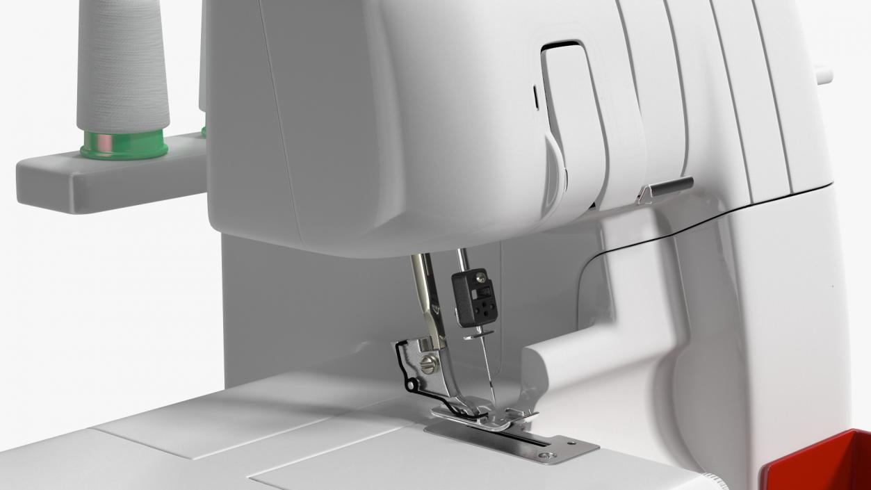 3D Overlock Sewing Machine model