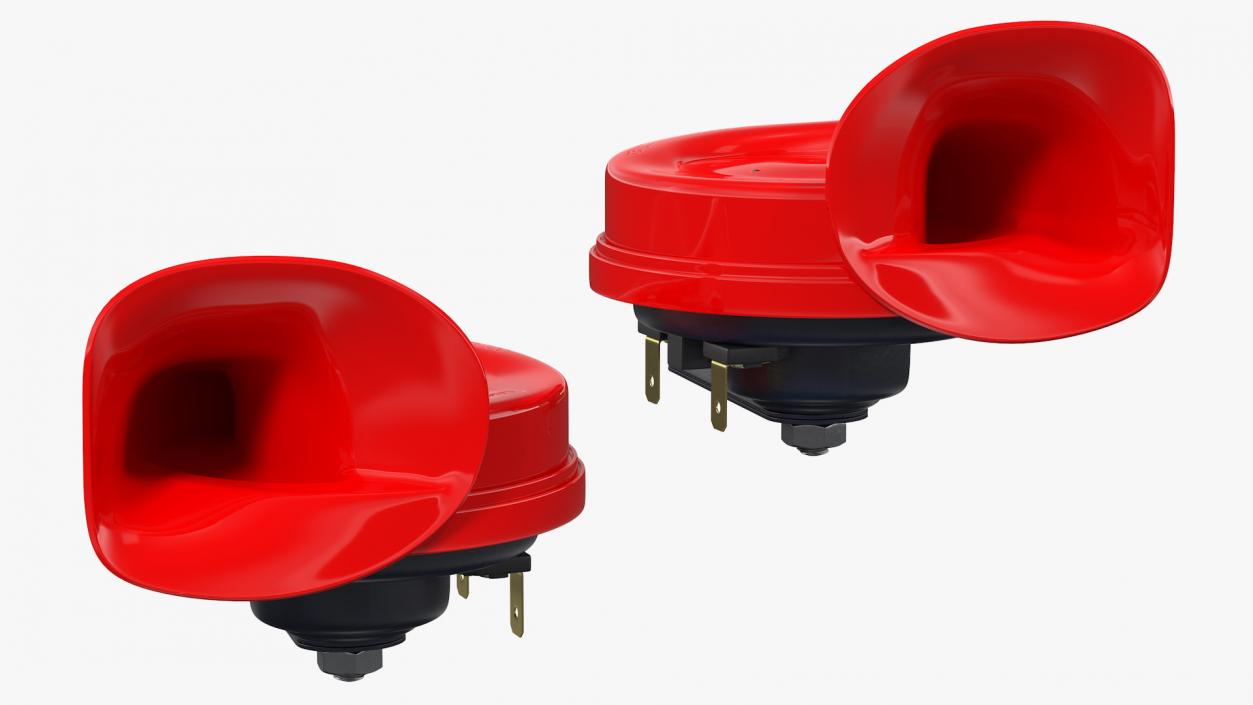 3D Hella Trumpet Twin Tone 12V Horn Set