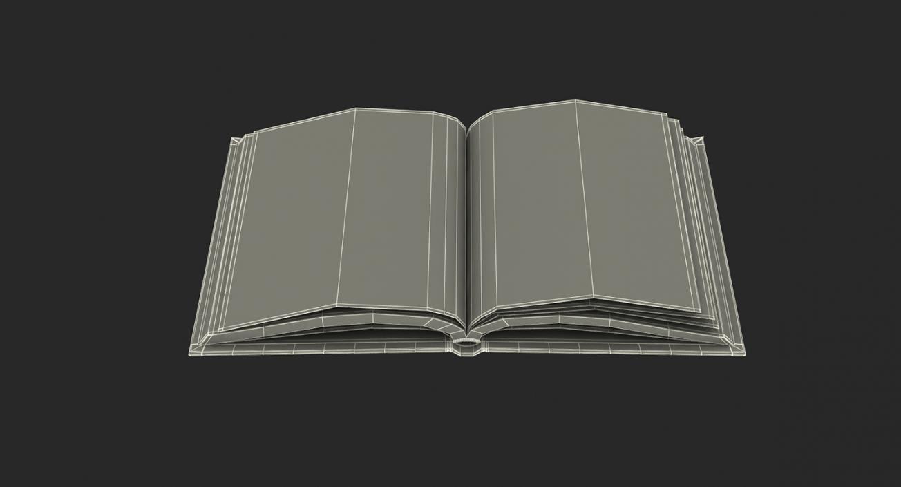 3D model Paper Book with E-Reader Collection