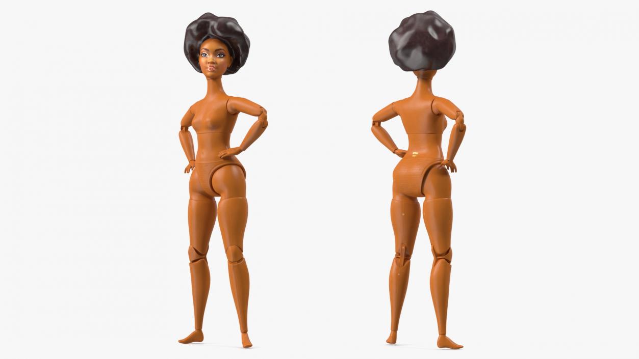 3D Nude Barbie Dolls Collection model