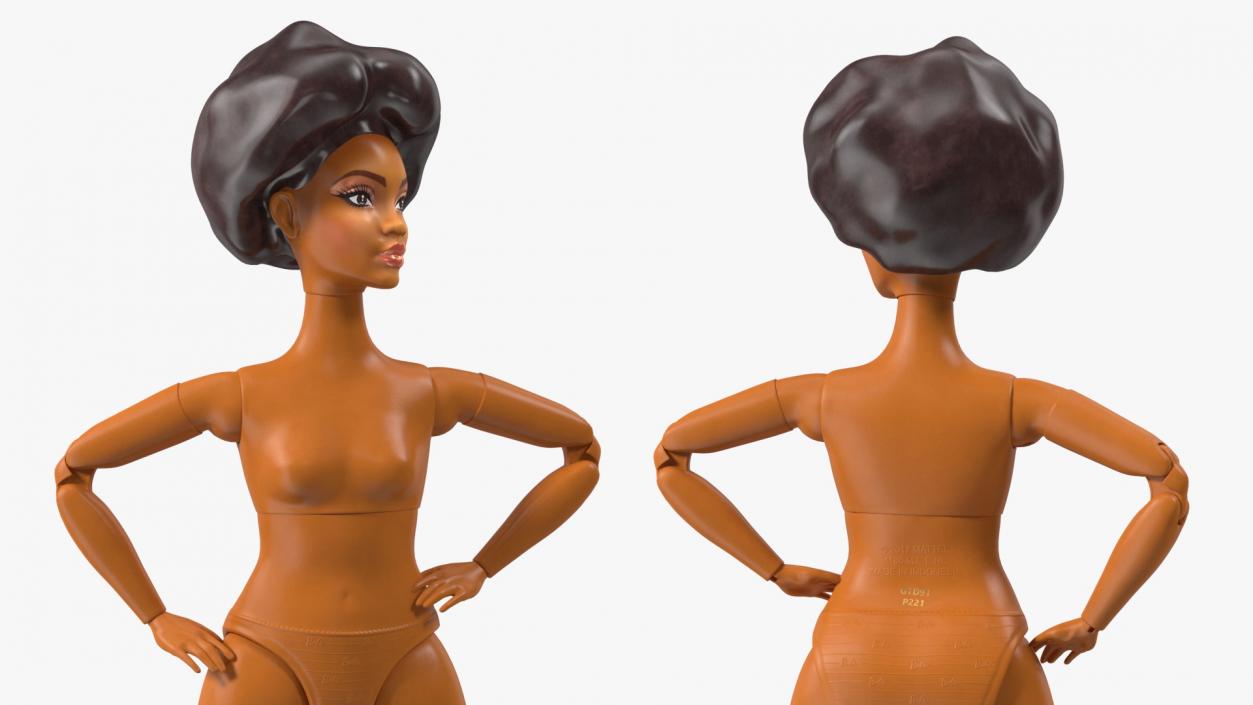 3D Nude Barbie Dolls Collection model