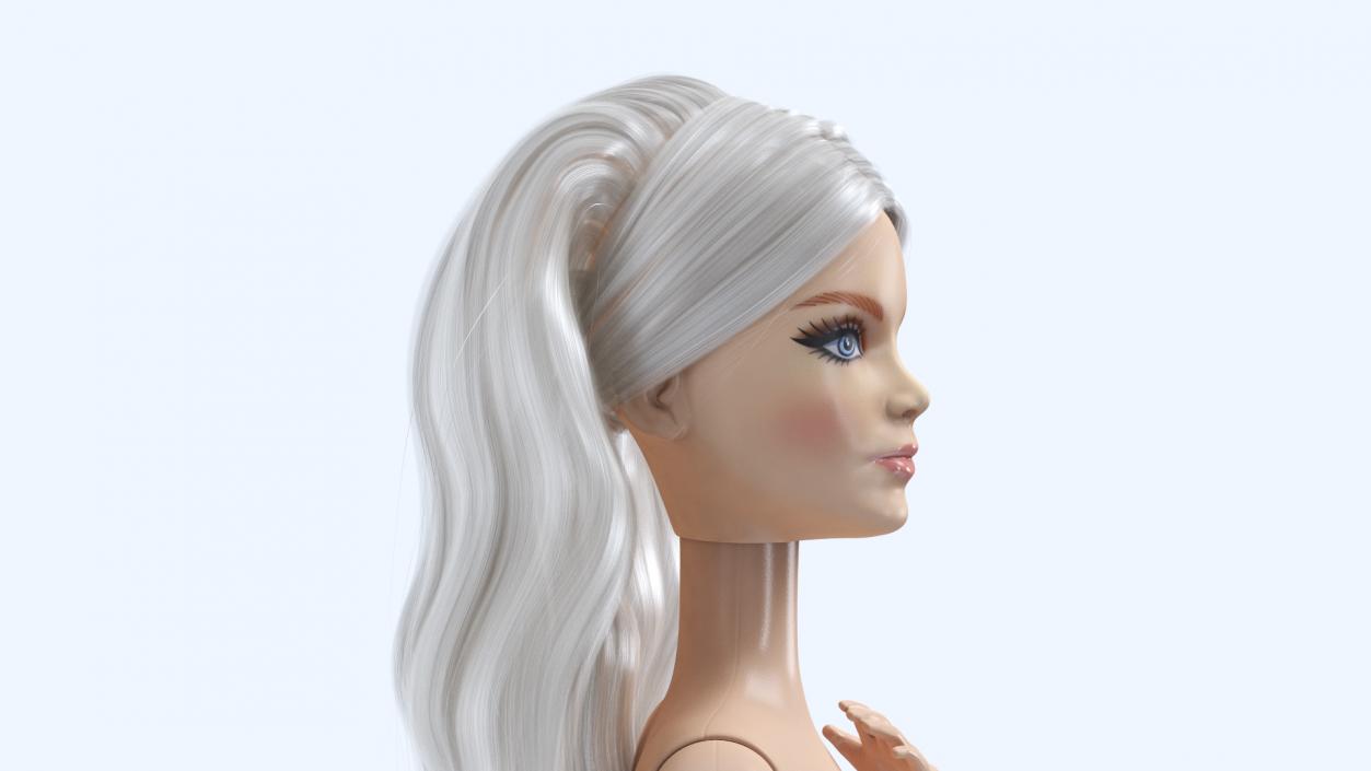 3D Nude Barbie Dolls Collection model