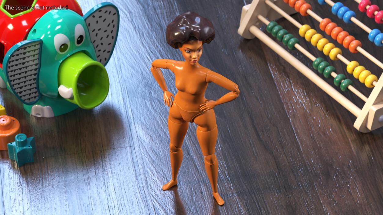 3D Nude Barbie Dolls Collection model