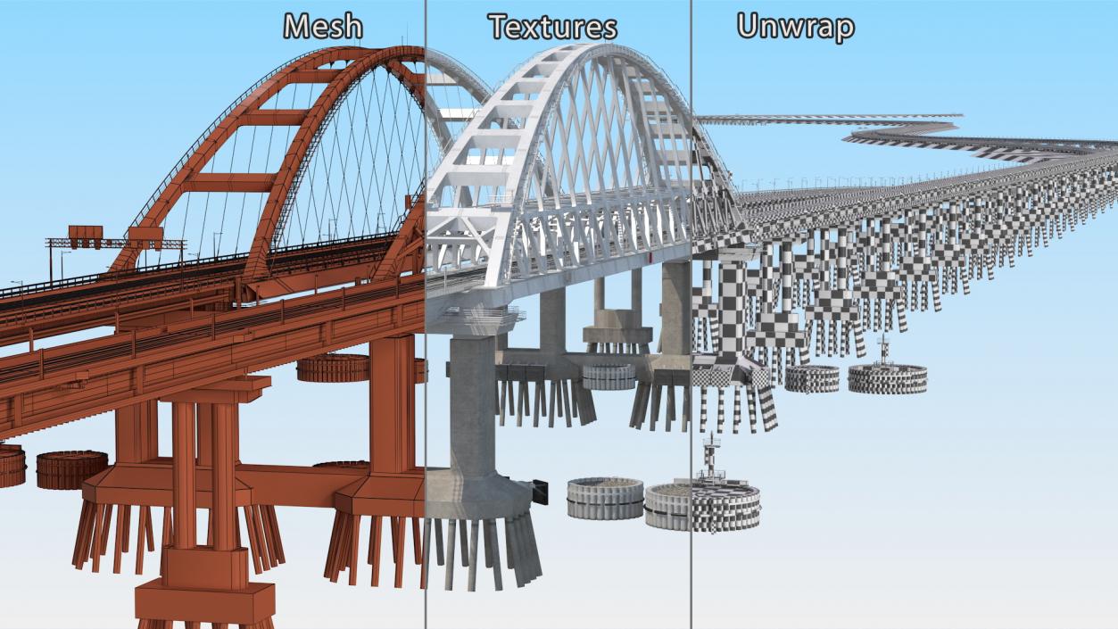 Crimean Bridge 3D model