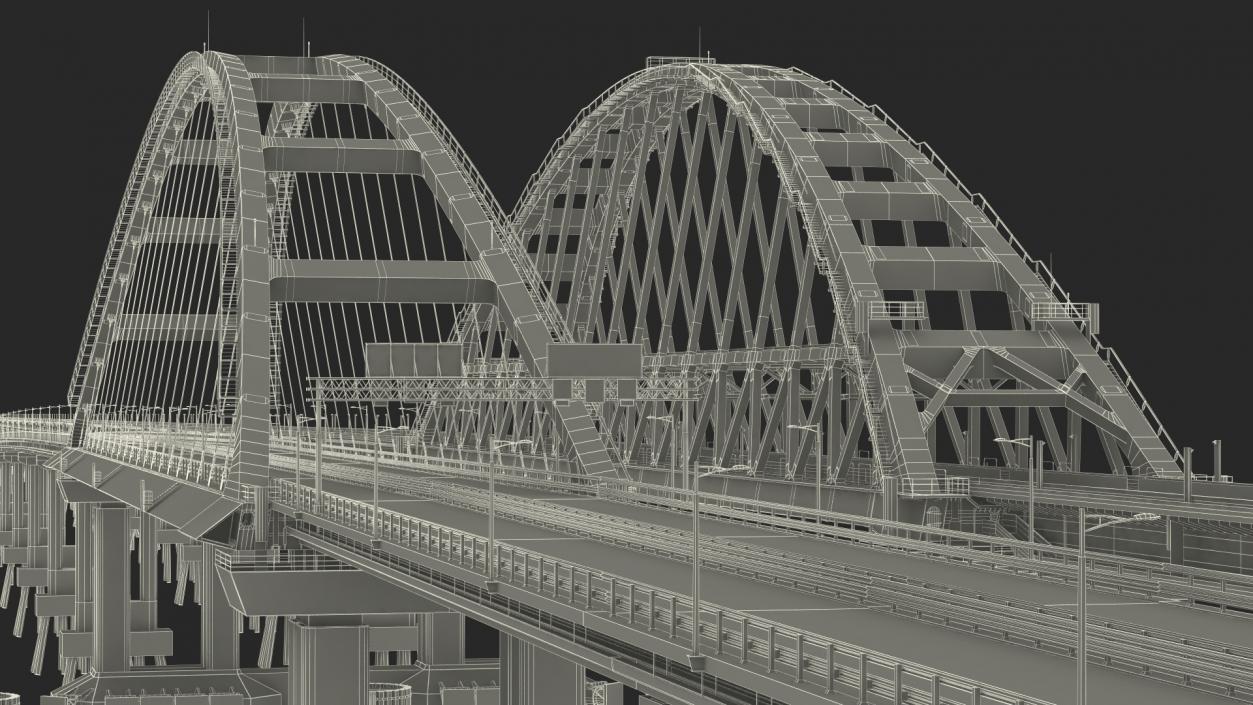 Crimean Bridge 3D model