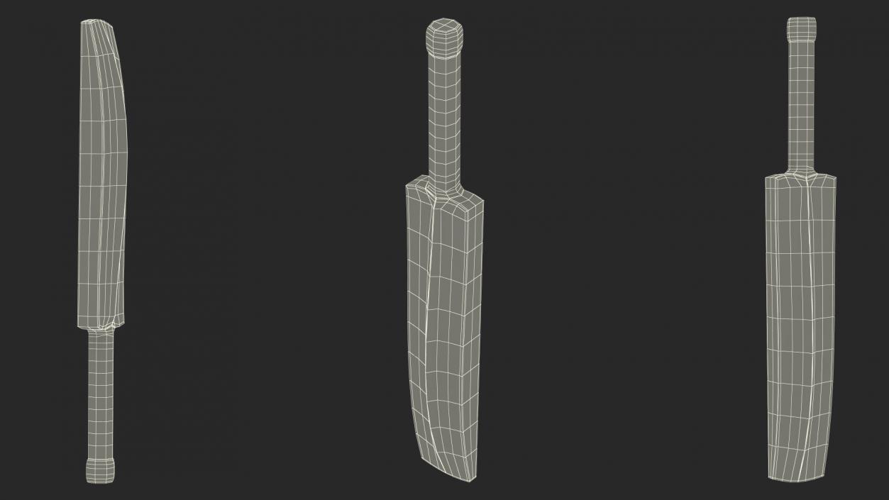 Classic Cricket Bat 3D model