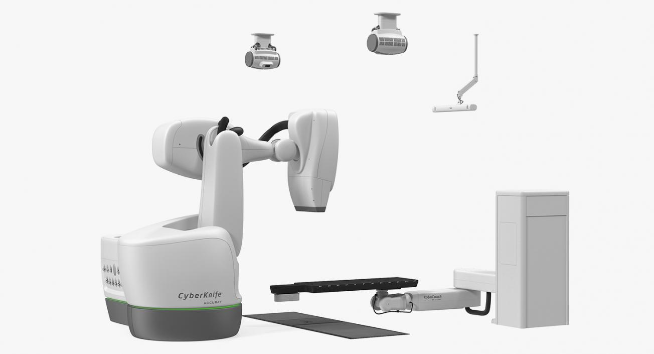 CyberKnife System Radiation Therapy Device Rigged 3D model