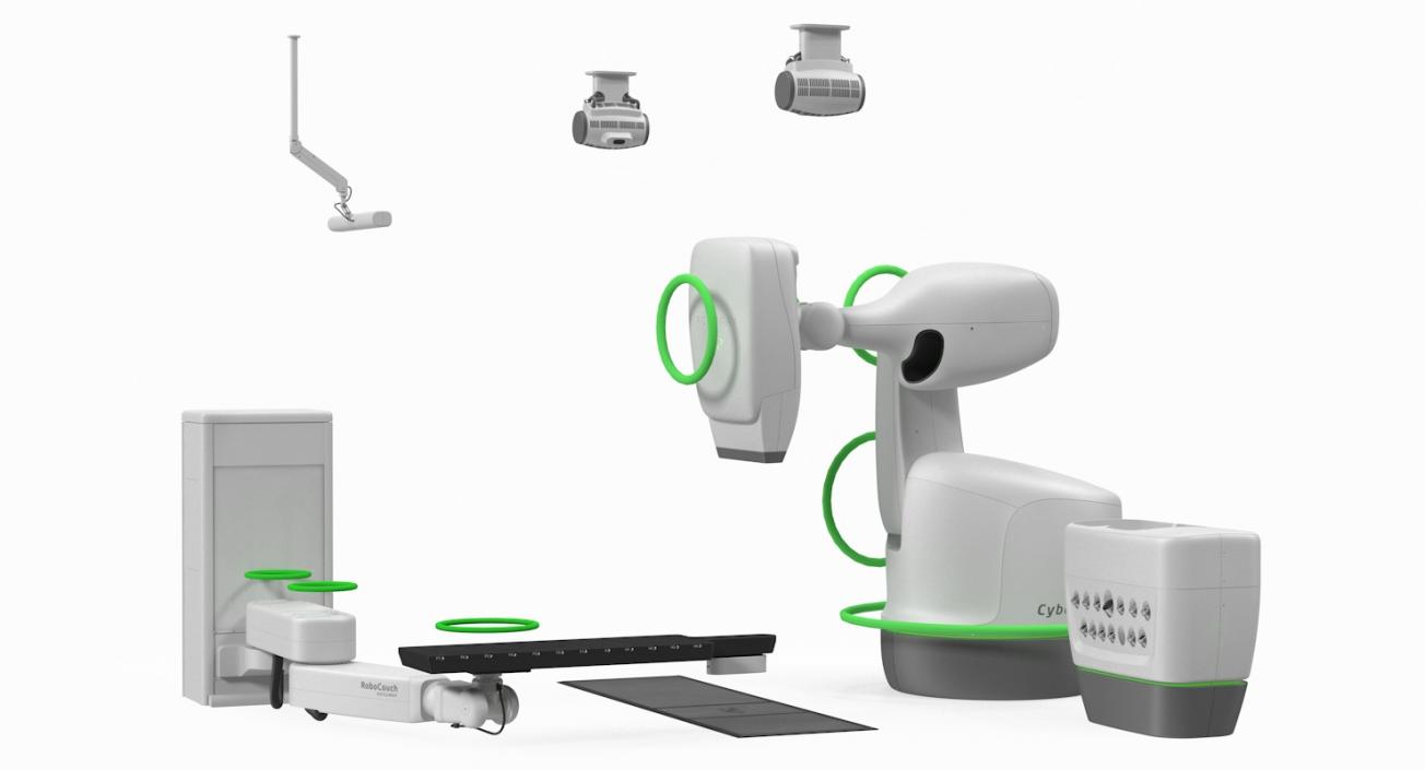 CyberKnife System Radiation Therapy Device Rigged 3D model