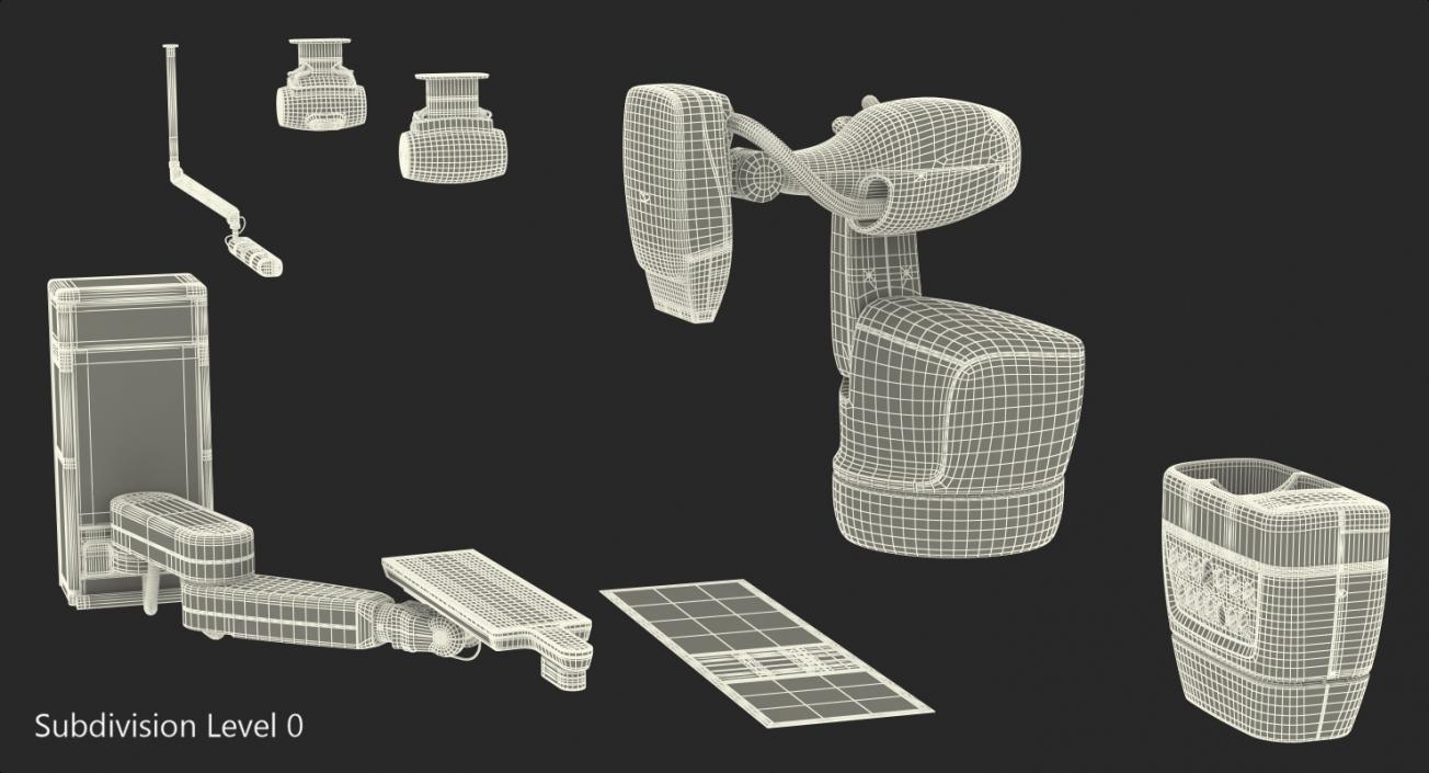 CyberKnife System Radiation Therapy Device Rigged 3D model