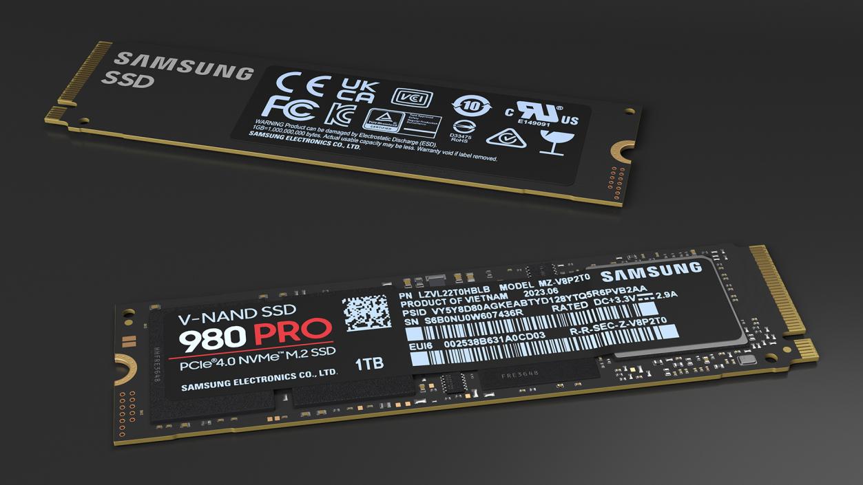 M2 SSD Samsung 980 Pro 1 TB 3D