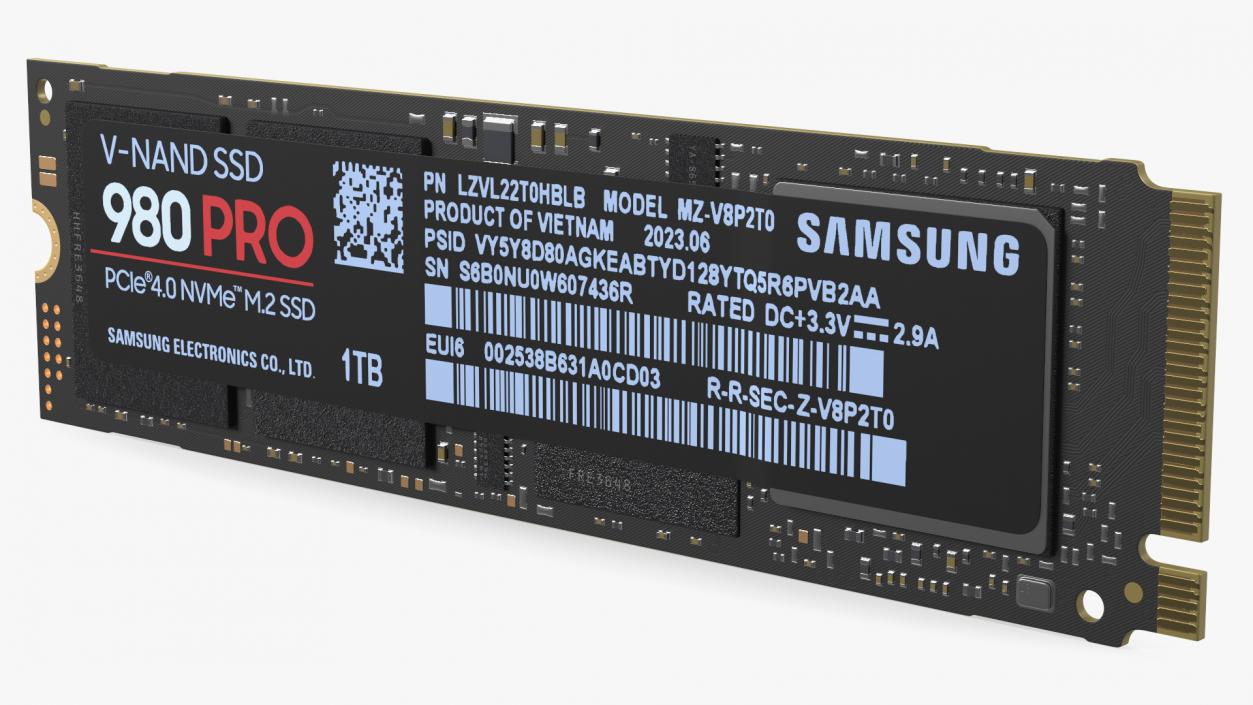 M2 SSD Samsung 980 Pro 1 TB 3D