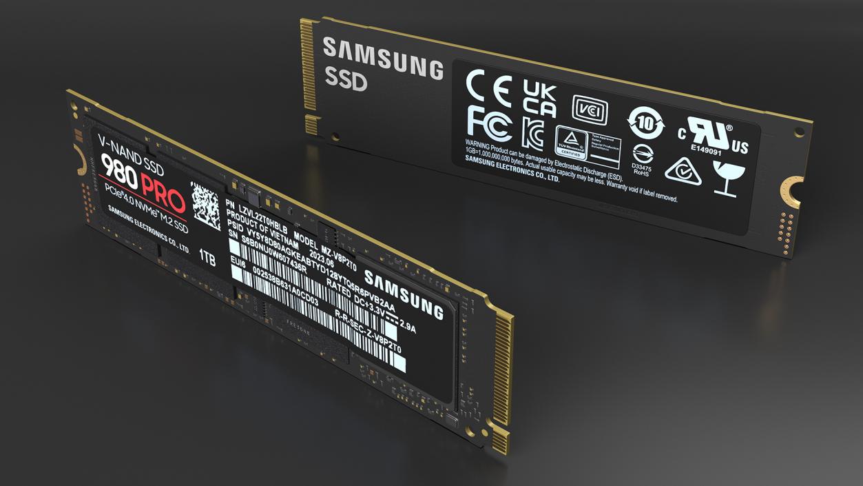 M2 SSD Samsung 980 Pro 1 TB 3D