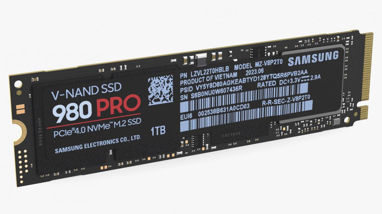 M2 SSD Samsung 980 Pro 1 TB 3D