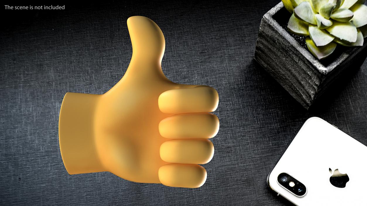 3D Thumbs Up Gesture Emoji model