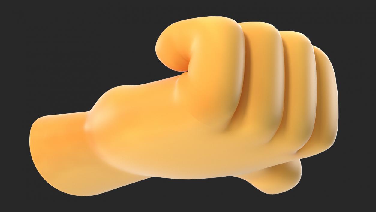 3D Thumbs Up Gesture Emoji model